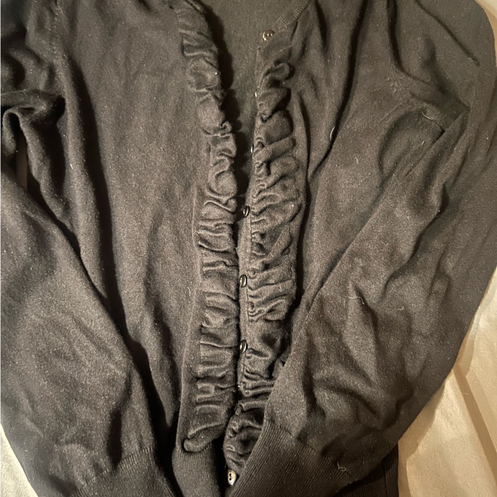 black sweater